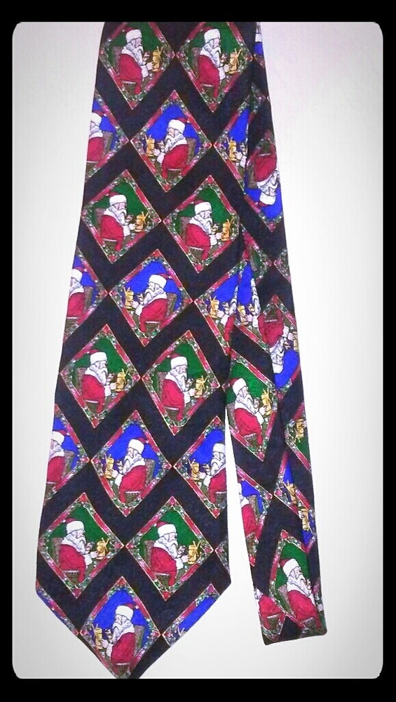 Vintage Santa Clause theme tie MMG Hallmark 1996
